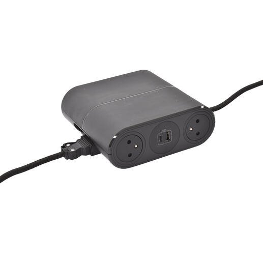 Legrand - Incara™ Link'On - Zásuvkový blok přenosný propojitelný 4x2P+T/2xUSB A+C/Wieland, kabel 2,5m