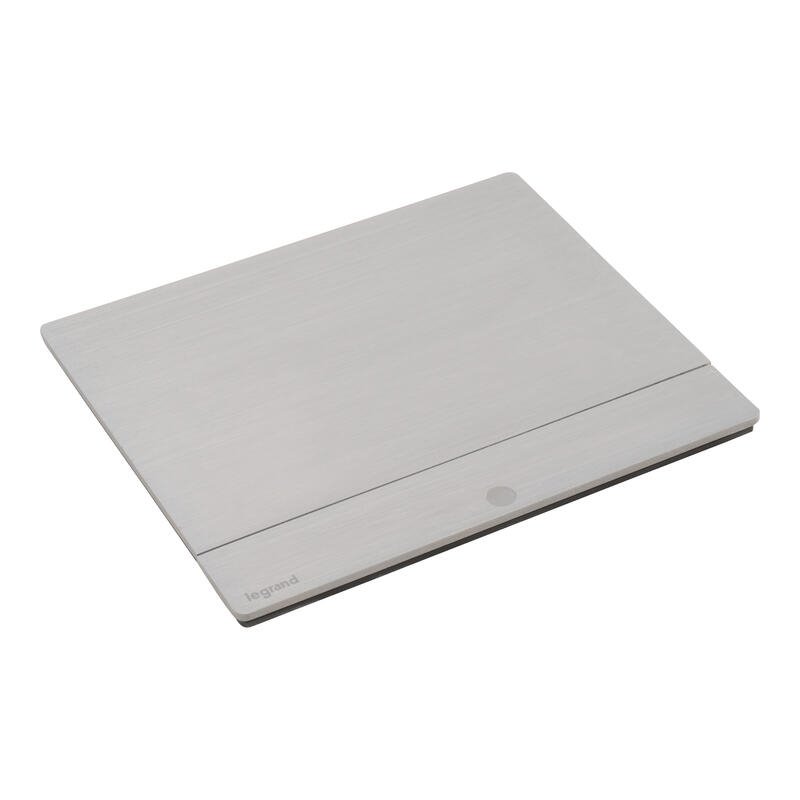 Legrand - Incara™ Pop-up - Osazená krabice do nábytku 2P+T/USB A+C (15W), broušený hliník; kabel 2m