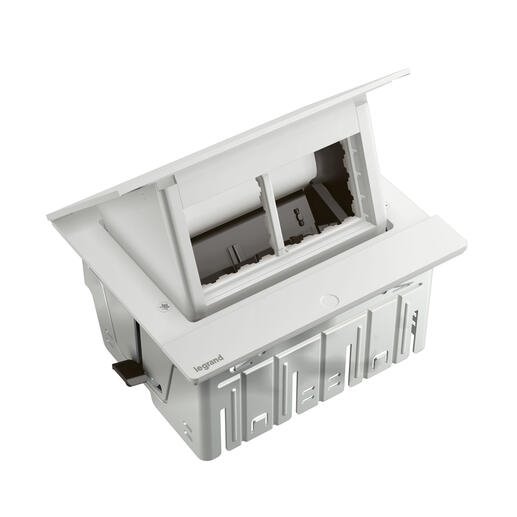 Legrand - Incara™ Pop-up - Prázdná krabice do nábytku, bílá, pro 4 moduly