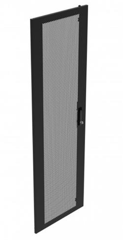 Legrand Linkeo DC dveře perforované jednodílné pro 47U, šířky 600mm, černé