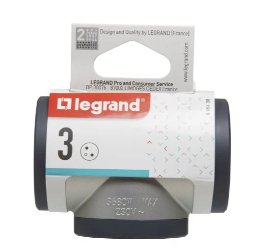 LEGRAND Revolution rozbočovač 3x2P+T, hliník