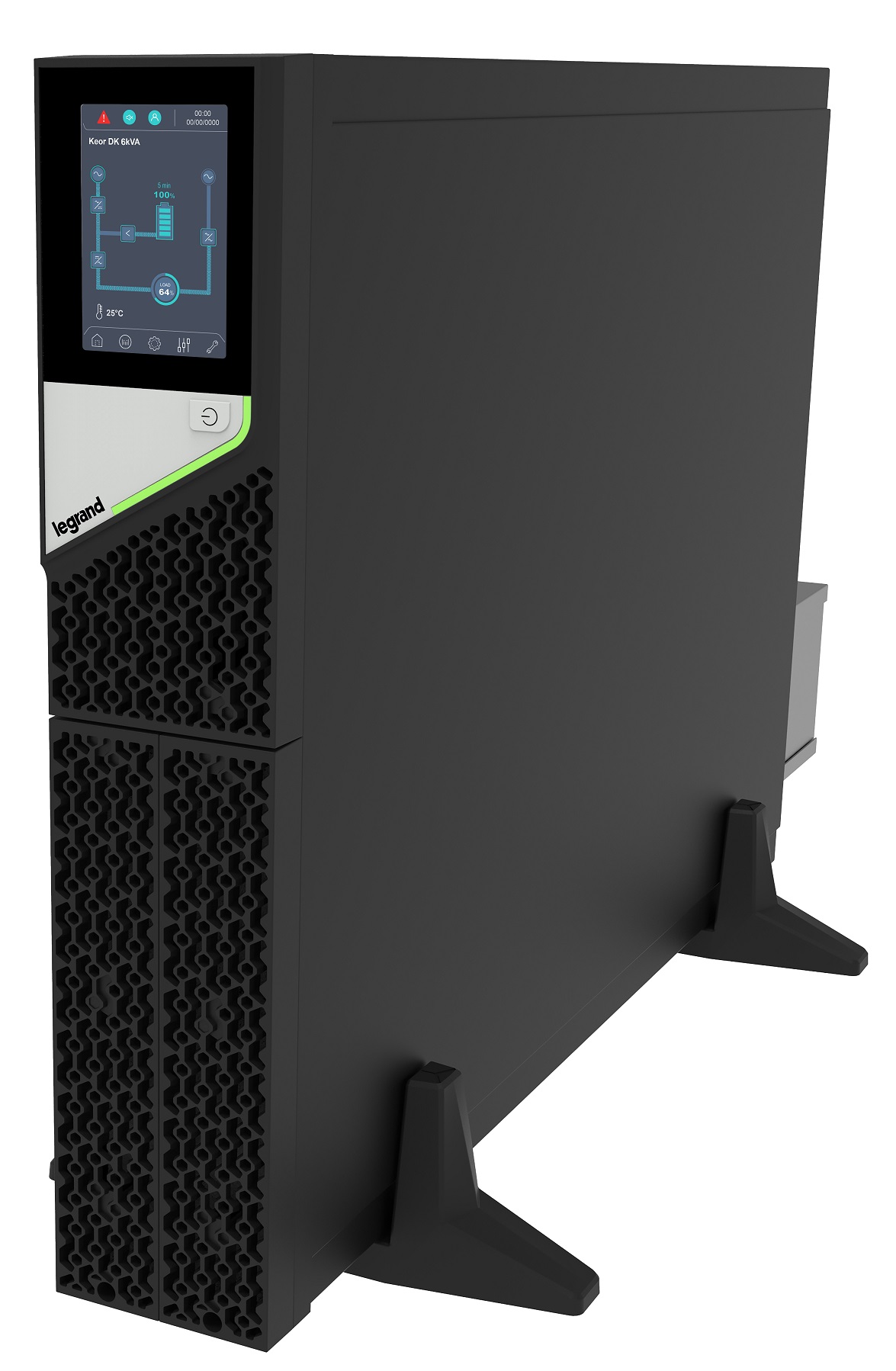 LEGRAND UPS Keor DK 5000VA/5000W - Inverter bez baterií, On-Line, Rack(2U)/Tower, výstup svorky, RS232, slot pro LAN