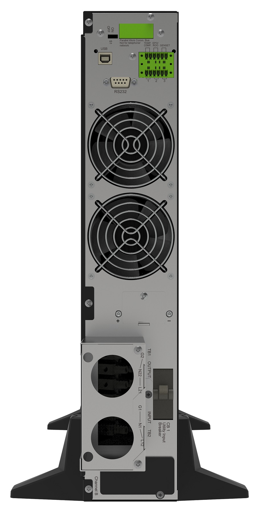 LEGRAND UPS Keor DK 6000VA/6000W - Inverter bez baterií, On-Line, Rack(2U)/Tower, výstup svorky, RS232, slot pro LAN