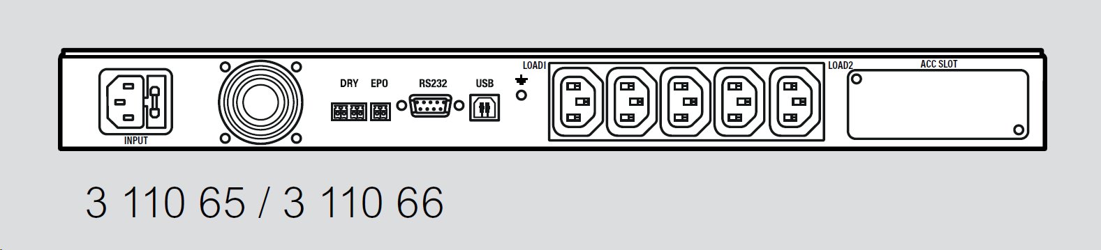 LEGRAND UPS Keor SPE Rack 1U 1000VA/700W, Line-interactive, výstup 5,x IEC C13, sinus, USB, slot pro LAN