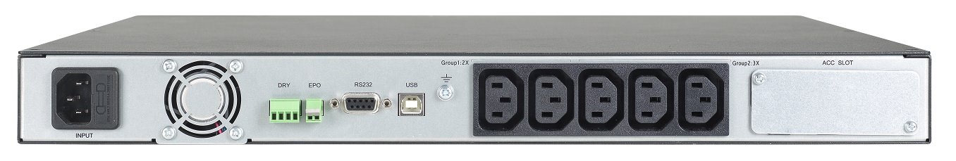 LEGRAND UPS Keor SPE Rack 1U 1500VA/1050W, Line-interactive, výstup 5x IEC C13, sinus, USB, slot pro LAN