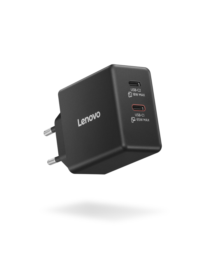 Lenovo Dual USB-C 65W GaN nabíječka