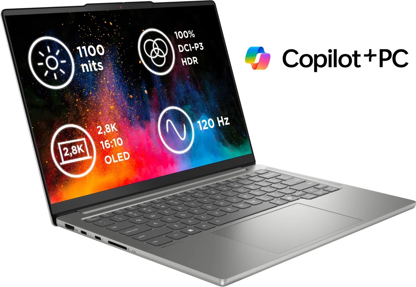 Lenovo IP Pro 5 14AKP10, Ryzen AI 5 340, 14.0˝ 2880 x 1800, UMA, 24GB, SSD 512GB, W11H, šedý, 2y CI, AI
