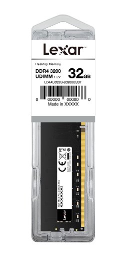 Lexar DDR4 32GB UDIMM 3200MHz, CL22 - Blister balení
