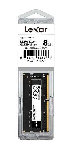 Lexar DDR4 8GB SODIMM 3200MHz, CL22 - Blister balení