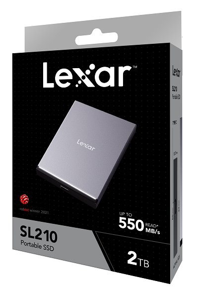 Lexar externí SSD 2TB SL210 USB 3.1 (čtení/zápis: 550/450MB/s)