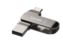 Lexar flash disk 256GB - JumpDrive D400 Dual USB-C & USB-A 3.1 (čtení až 130MB/s)