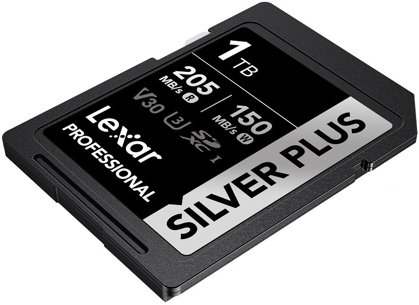 Lexar paměťová karta 1024GB Professional SILVER PLUS SDXC™ UHS-I, čtení/zápis: 205/150MB/s