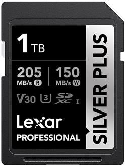 Lexar paměťová karta 1024GB Professional SILVER PLUS SDXC™ UHS-I, čtení/zápis: 205/150MB/s