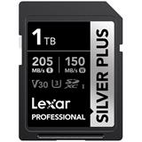 Lexar paměťová karta 1024GB Professional SILVER PLUS SDXC™ UHS-I, čtení/zápis: 205/150MB/s
