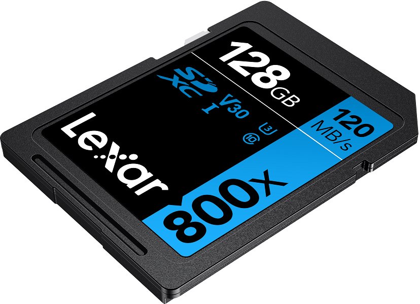 Lexar paměťová karta 128GB Professional 800x SDXC™ UHS-I, čtení/zápis: 45/150MB/s