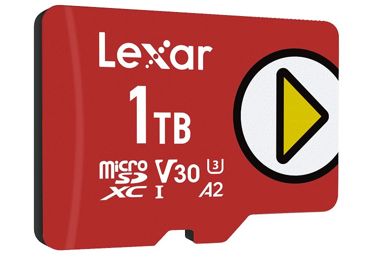 Lexar paměťová karta 1TB PLAY microSDXC™ UHS-I cards, čtení 150MB/s C10 A2 V30 U3