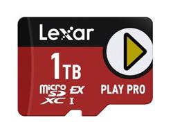 Lexar paměťová karta 1TB PLAY PRO microSDXC™ Express 7, čtení/zápis 900/600 MB/s