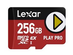Lexar paměťová karta 256GB PLAY PRO microSDXC™ Express 7, čtení/zápis 900/600 MB/s