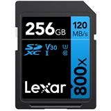 Lexar paměťová karta 256GB Professional 800x SDXC™ UHS-I, čtení/zápis: 45/150MB/s