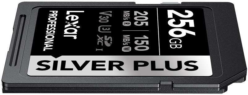 Lexar paměťová karta 256GB Professional SILVER PLUS SDXC™ UHS-I, čtení/zápis: 205/150MB/s