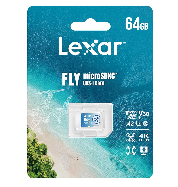 Lexar paměťová karta 64GB FLY High-Performance 1066x microSDXC™ UHS-I, (čtení/zápis:160/60MB/s) C10 A2 V30 U3
