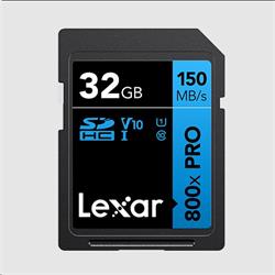 Lexar paměťová karta SD 32GB High-Performance 800x PRO (BLUE Series) SDHC UHS-I až 150MB/s