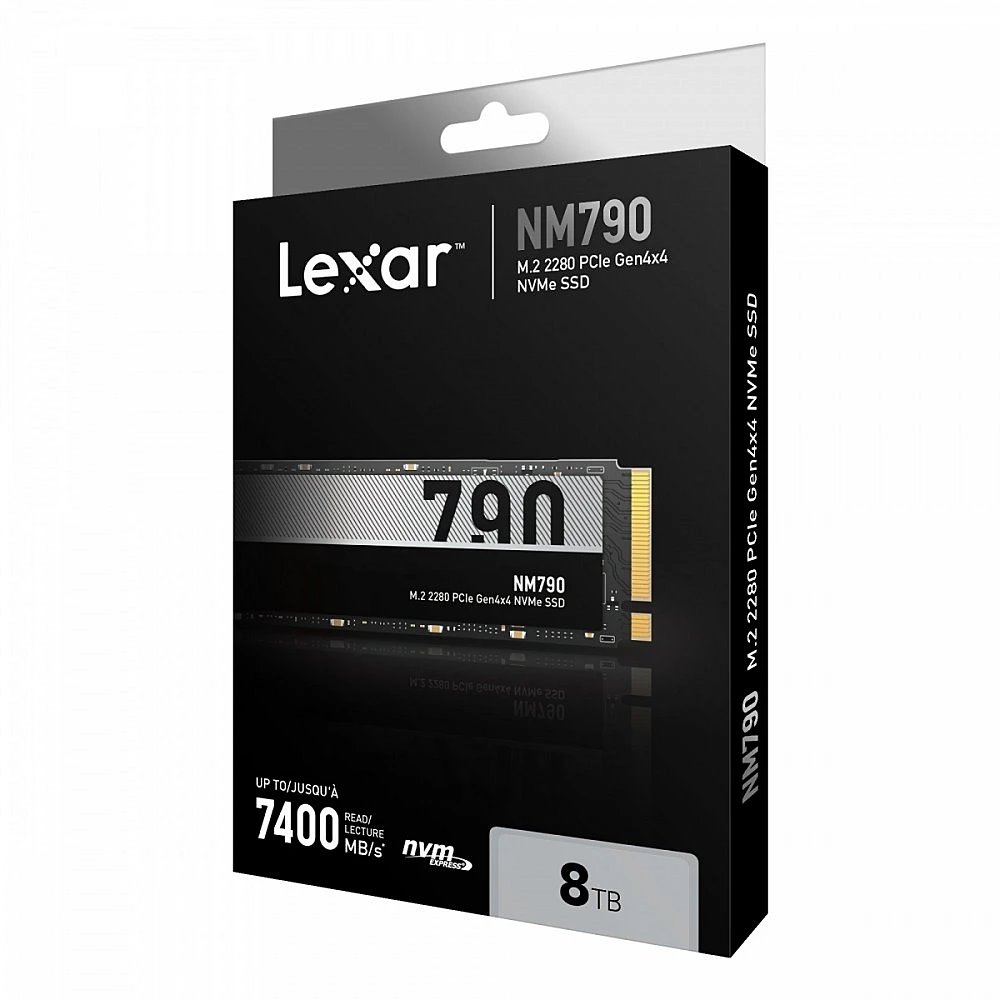 Lexar SSD NM790 PCle Gen4 M.2 NVMe - 8TB (čtení/zápis: 7000/6200MB/s)