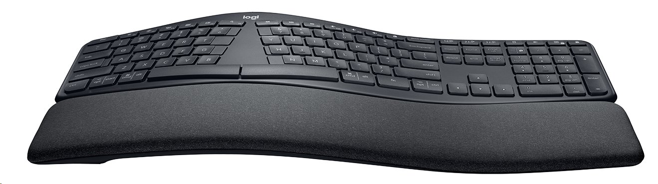 Logitech Corded Keyboard ERGO K860 - GRAPHITE - CZE-SKY INT'L - 2.4GHZ/BT