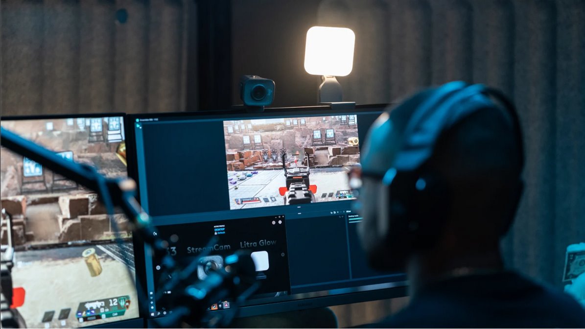 Logitech G Litra Glow Premium Streaming Light with TrueSoft - GRAPHITE - USB - EMEA