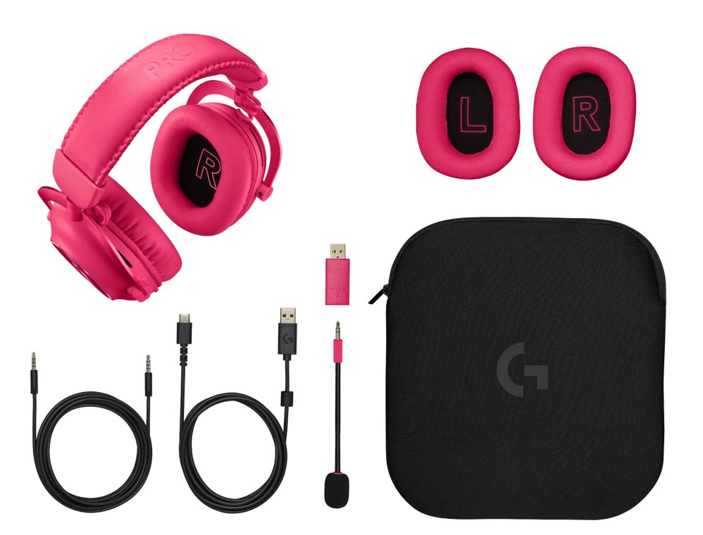 Logitech G PRO X 2 LIGHTSPEED Wireless Gaming Headset - MAGENTA - EMEA