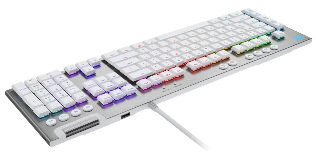 Logitech G815 LIGHTSPEED RGB Mechanical Gaming Keyboard – GL Tactile - WHITE - US