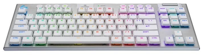 Logitech G915 X LIGHTSPEED TKL Low-Profile Wireless Gaming Keyboard - TACTILE - WHITE - US - 2.4GHZ/BT - USB-C - EMEA