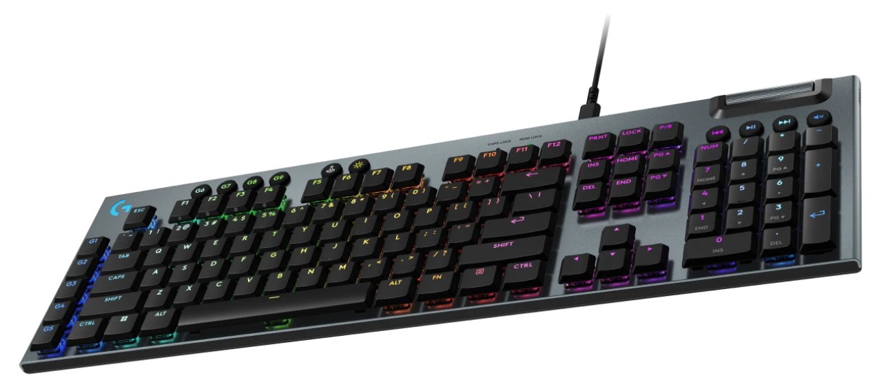 Logitech G915 X Low-Profile Wired Gaming Keyboard - TACTILE - BLACK - US - USB-C - EMEA