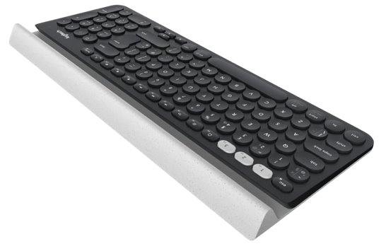 Logitech K780 Multi-Device Wireless Keyboard - DARK GREY/SPECKLED WHITE - UK - INTNL