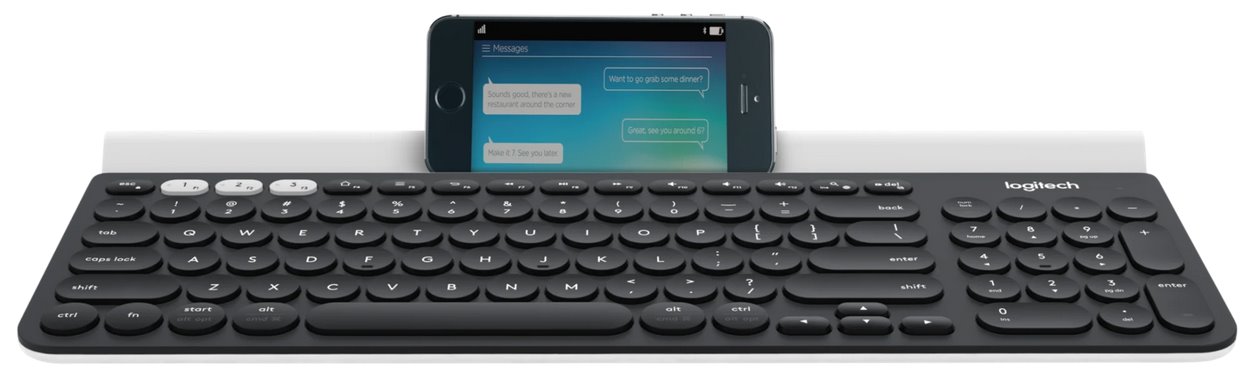 Logitech K780 Multi-Device Wireless Keyboard - DARK GREY/SPECKLED WHITE - UK - INTNL