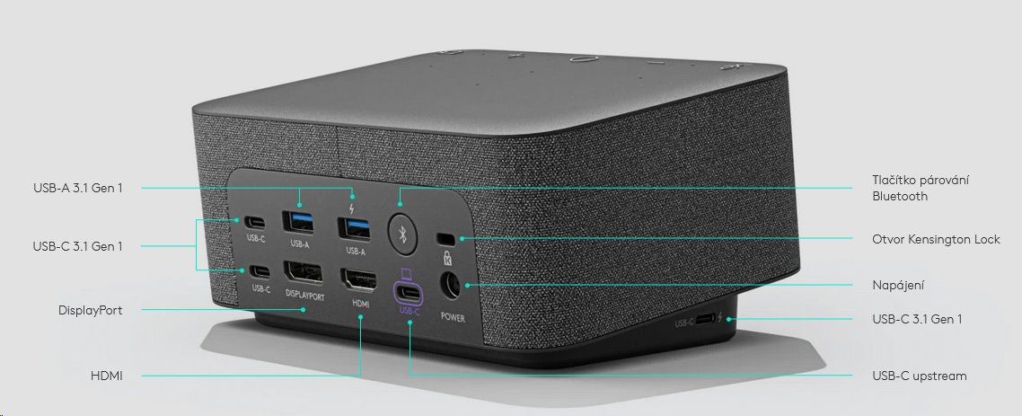 Logitech Logi Dock - GRAPHITE - EMEA - MS TEAMS