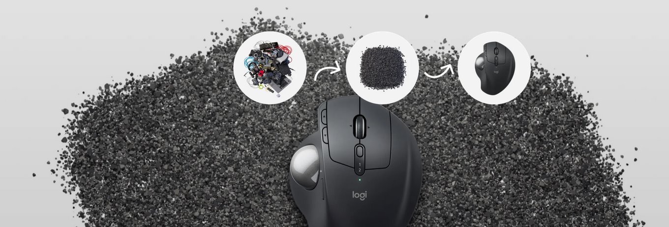 Logitech MX Ergo S Advanced Wireless Trackball - GRAPHITE - 2.4GHZ/BT