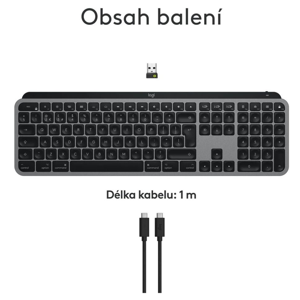 Logitech MX Keys S for Mac - SPACE GREY - US INT'L - EMEA