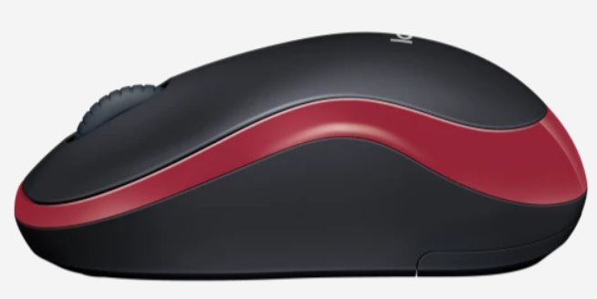 Logitech® Wireless Mouse M185 - RED - 2,4GHZ