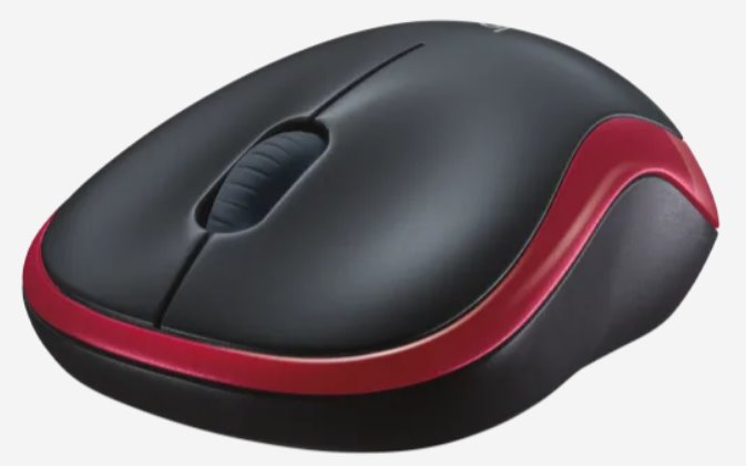 Logitech® Wireless Mouse M185 - RED - 2,4GHZ