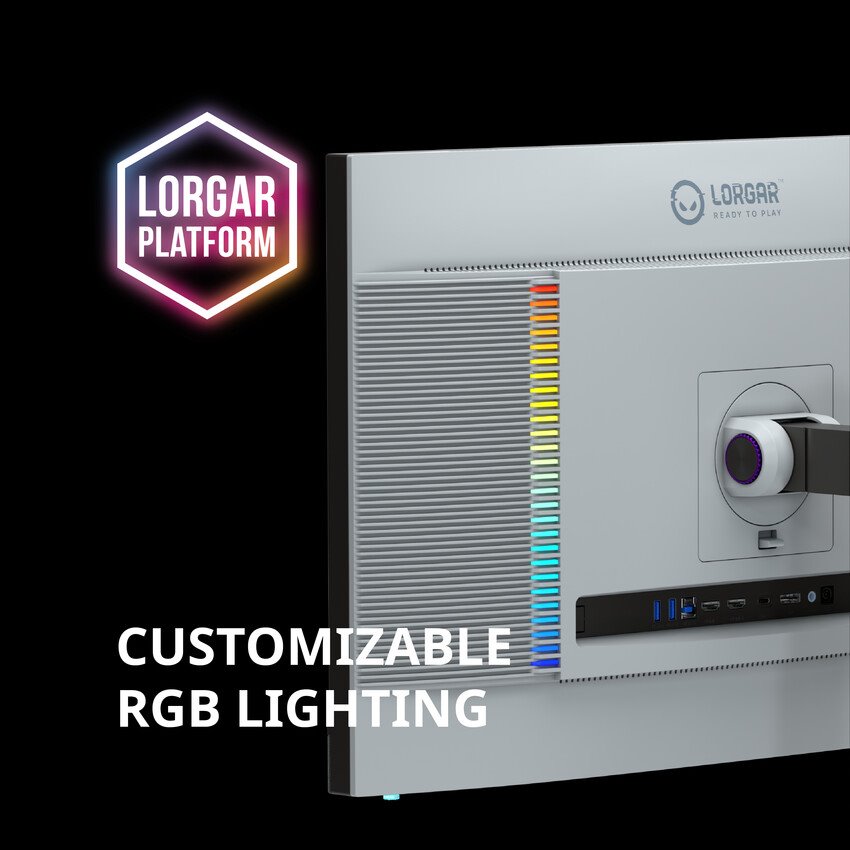 Lorgar 27 herní monitor, rovný 4K UHD, miniLED