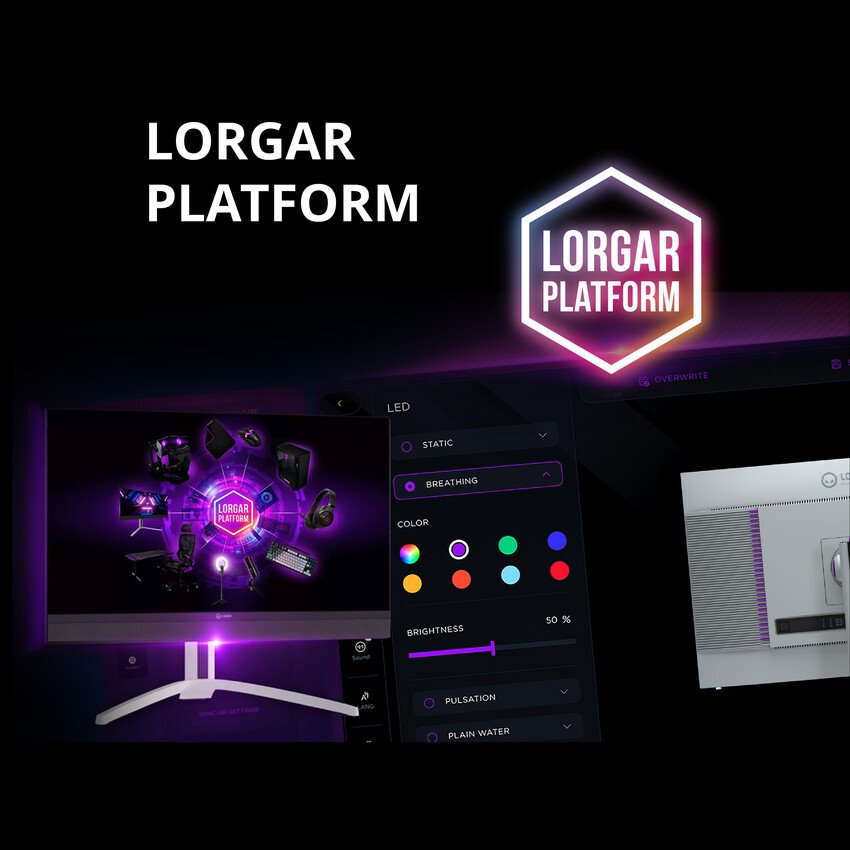 Lorgar 27 herní monitor, rovný 4K UHD, miniLED
