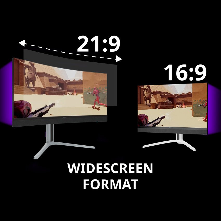 LORGAR 34 herní monitor zahnutý, miniLED