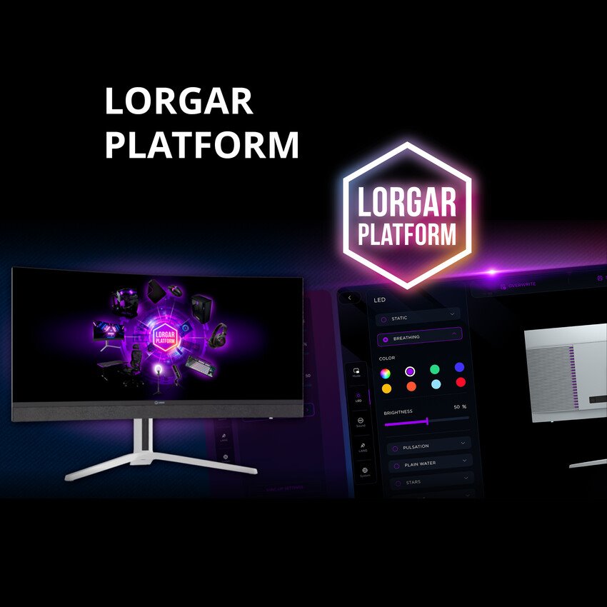 LORGAR 34 herní monitor zahnutý, miniLED