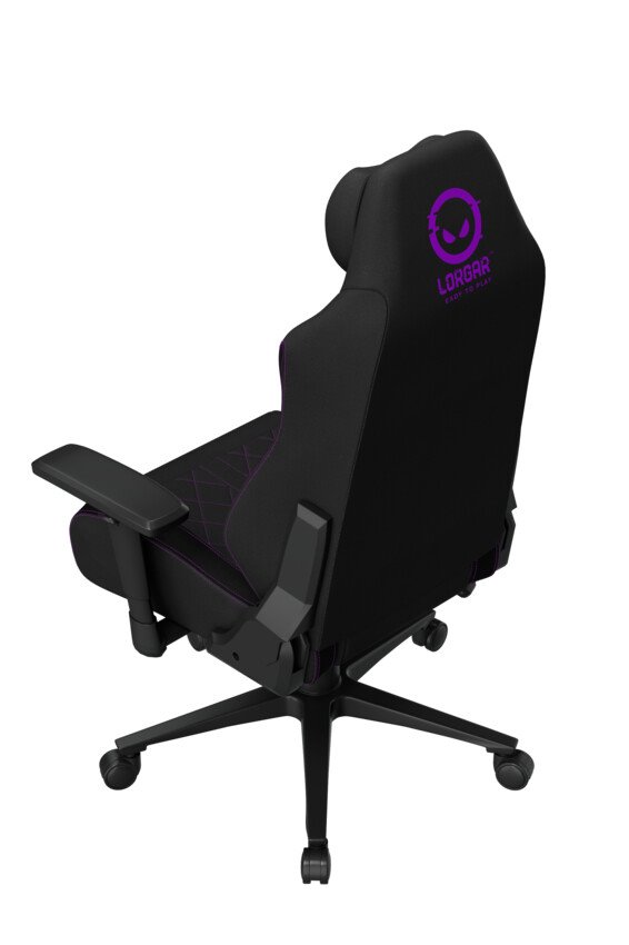 LORGAR CHA41, Ergonomic Gaming Chair Advanced, premium anti-stain fabric, Black/pur