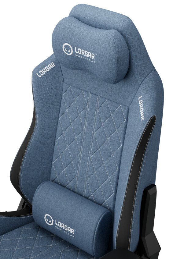 LORGAR CHA41, Ergonomic Gaming Chair Advanced, premium anti-stain fabric, Blue