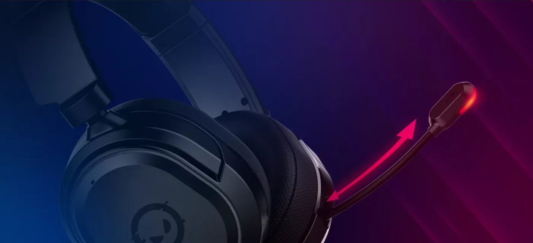 LORGAR herní headset Kaya 360, USB-A, 7.1 sound, výsuvný mikrofon s podsvícením