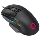 LORGAR herní myš Jetter 357, drátová, až 8 000 DPI, RGB LED, Pixart ATG4090, 6tl., makra, černá