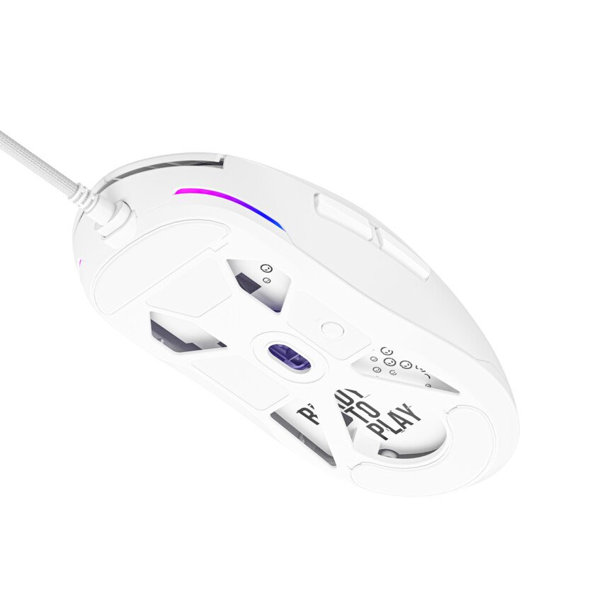 Lorgar herní myš MSA10, bílá