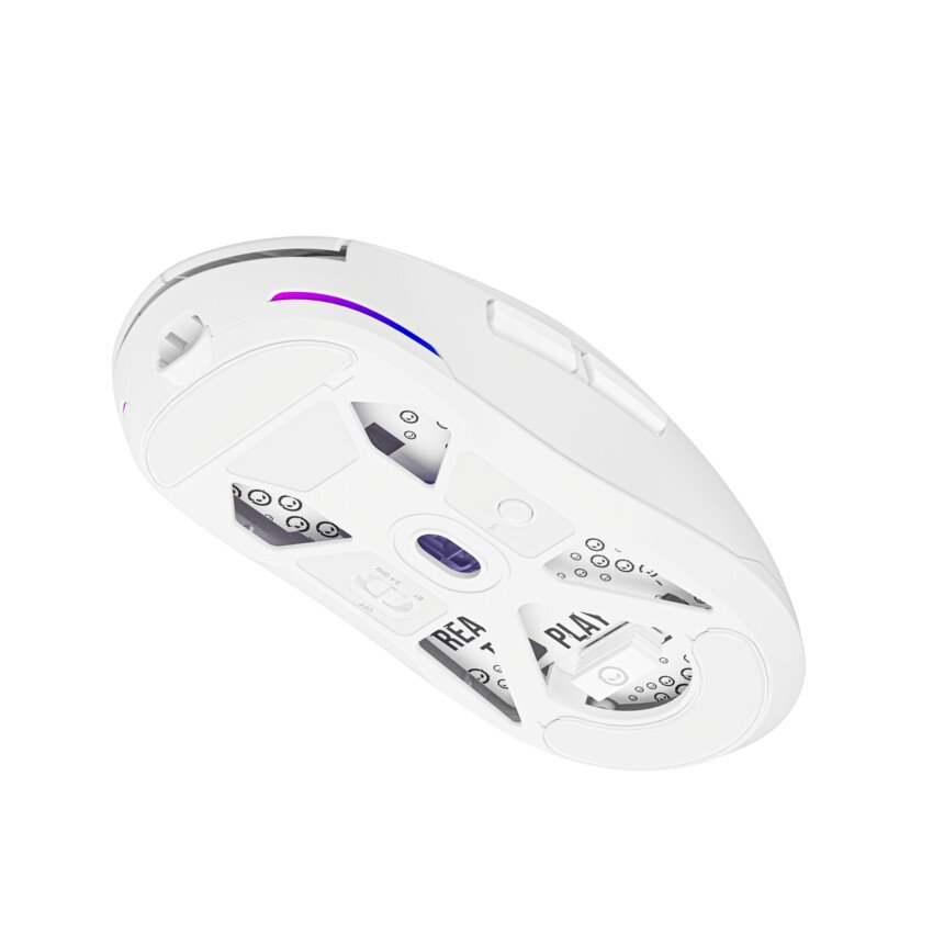 Lorgar herní myš MSA10W bezdrátová, bíllá